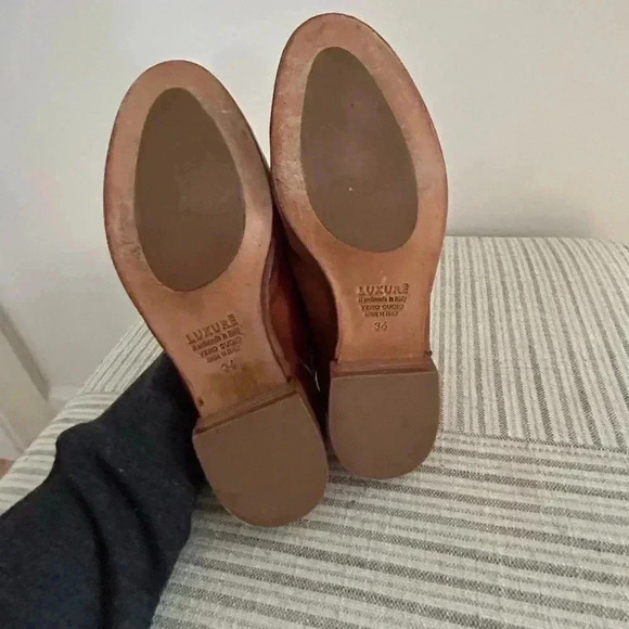 $890 LUKURE Hand crafted/painted in Italy soft Capri Kangaroo leather loafer 36 - Picture 7 of 12